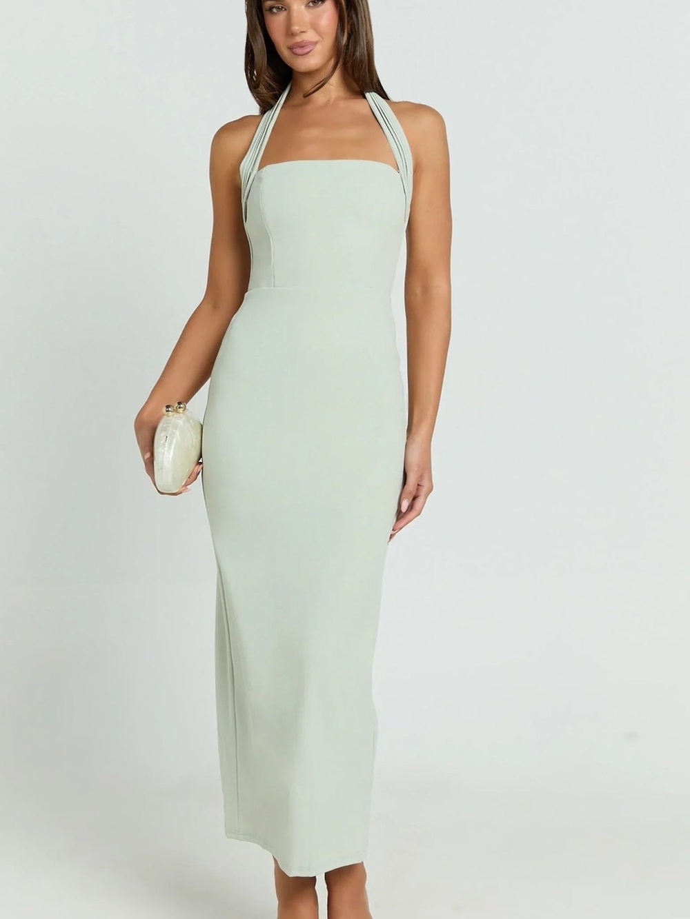 Showpo Salome Midi Dress in Sage